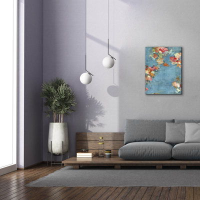 "Epic Graffiti" Fleur "par Suzanne Nicoll, art mural sur toile, 26 po x 34 po