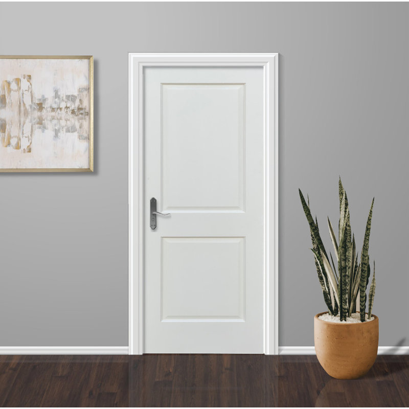 80'' Solid Wood Paneled without Installation Hardware Kit Slab Door, 26" x 80"