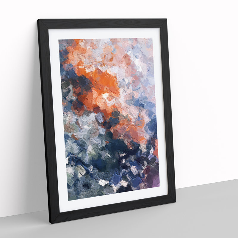 Our Theme Abstract - Framed Print, 34cm H x 25cm W x 2cm D, Black