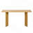 Pine Veneer Console Table, Modern Entryway Sofa Table with Geometric Metal Legs for Living Room Study Dining Room-462617005
