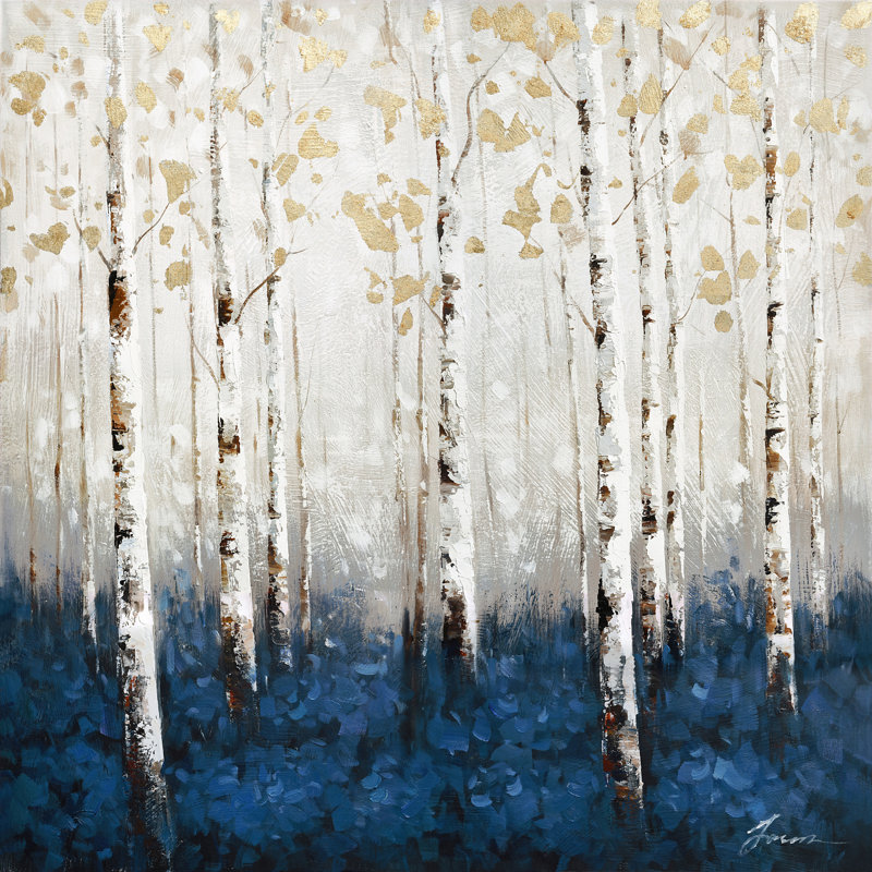 Forêt - reproduction d'art sur toile tendue, H 20 po x l 20 po x 1,5 po