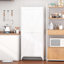 Armoire de rangement en métal durable avec tablettes réglables et conception élégante pour une utilisation polyvalente dans la cuisine, le salon et le bureau