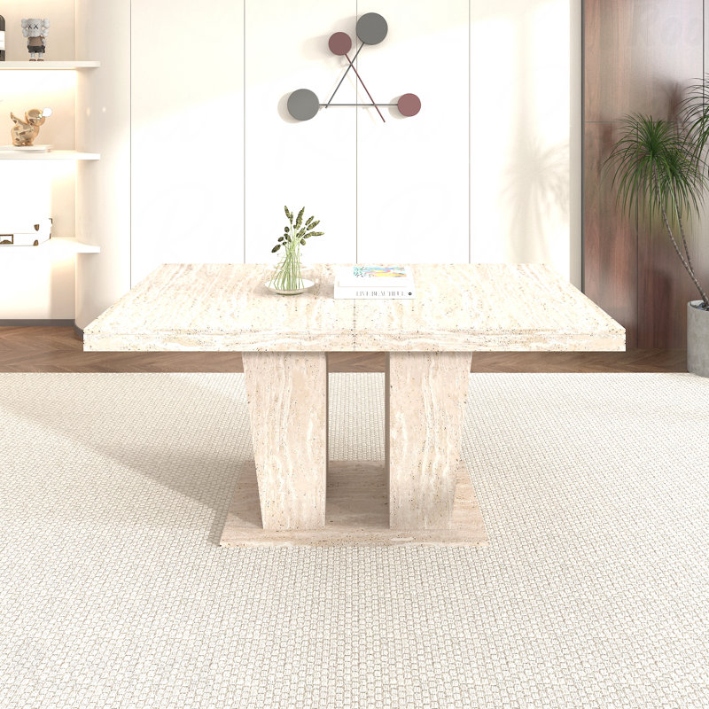Rectangular Extendable Dining Table Solid Wood