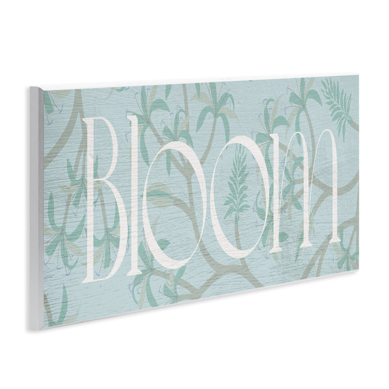 Plaque murale «Blue Bloom», par Lil 'Rue