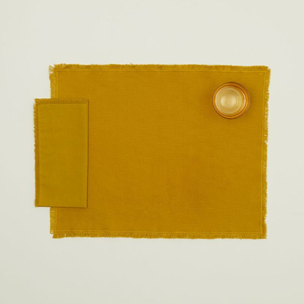 Jarmaine Reversible Placemat, Mustard