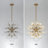 21-Light Swirled Glass Bubble Globe Sphere Chandelier-1663589795