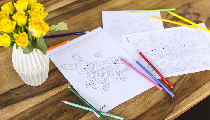Easter Pictures to Colour