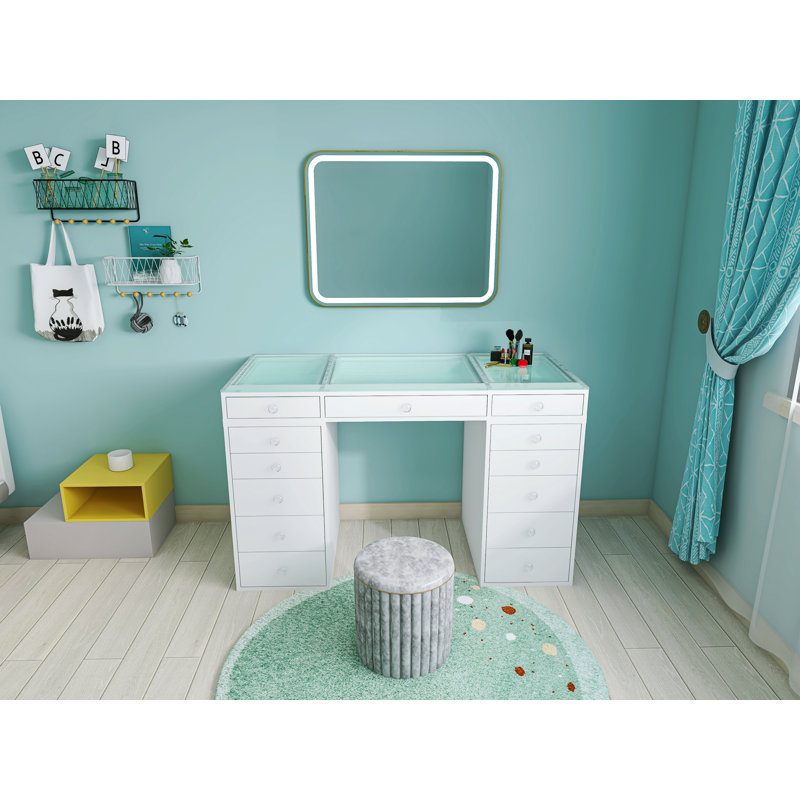 Carbury Vanity, White