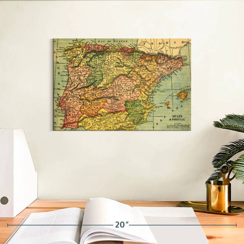 Espagne et Portugal Alwilda, H 8 po x l 12 po