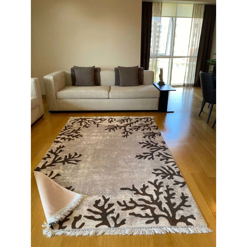 Tapis Lao avec envers antidérapant, Rectangle 5 pi 11 po x 8 pi 10 po