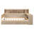 Baelee Wooden  Multi-Functional Daybed With Storage Shelves, 2 Storage Drawers And  Study Desk-871320043-871320040