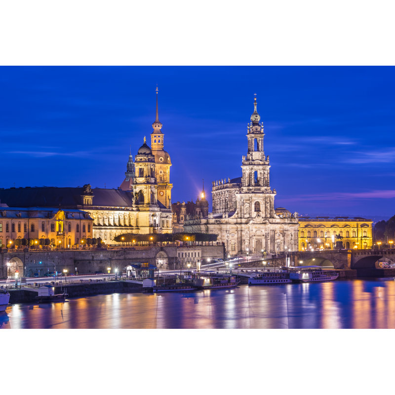 Dresden Germany 1 Piece Wrapped Canvas Wall Art, 61cm H x 91cm W