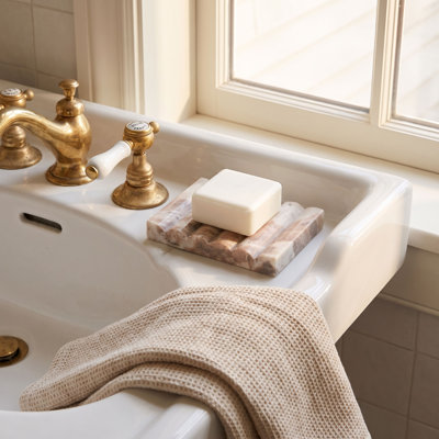 Porte-savon en marbre sculpté Aquera