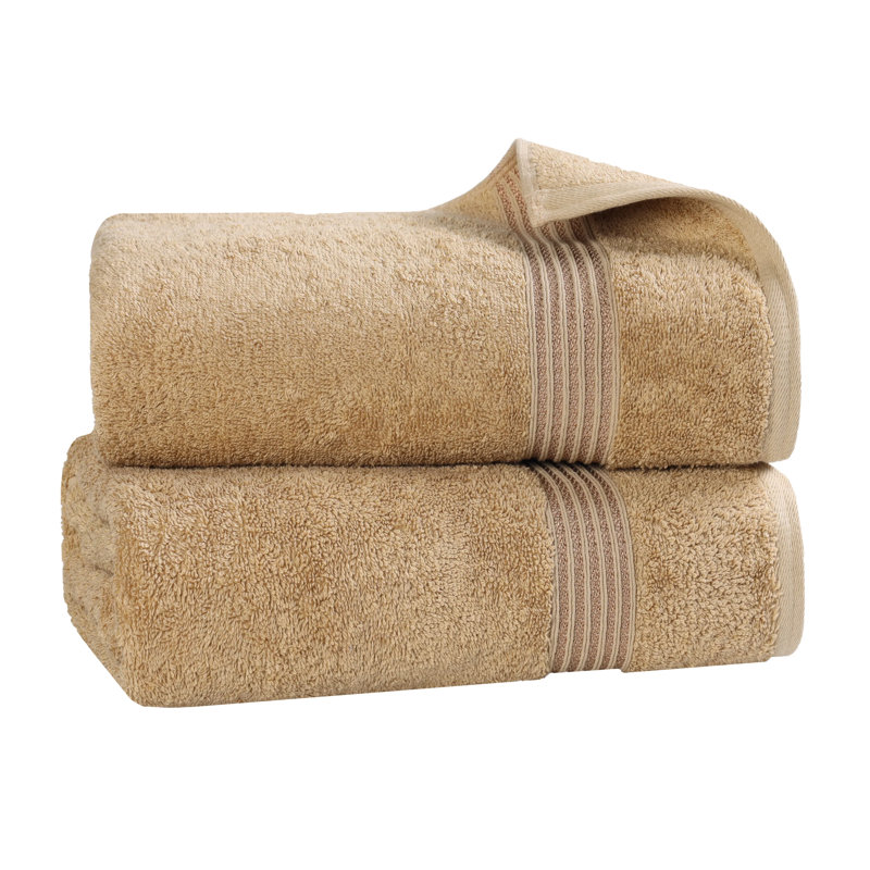 Oleg Heritage Egyptian Cotton Soft Absorbent Luxury Bath Towel Set, Noir, Bath Sheets - 2 Pack