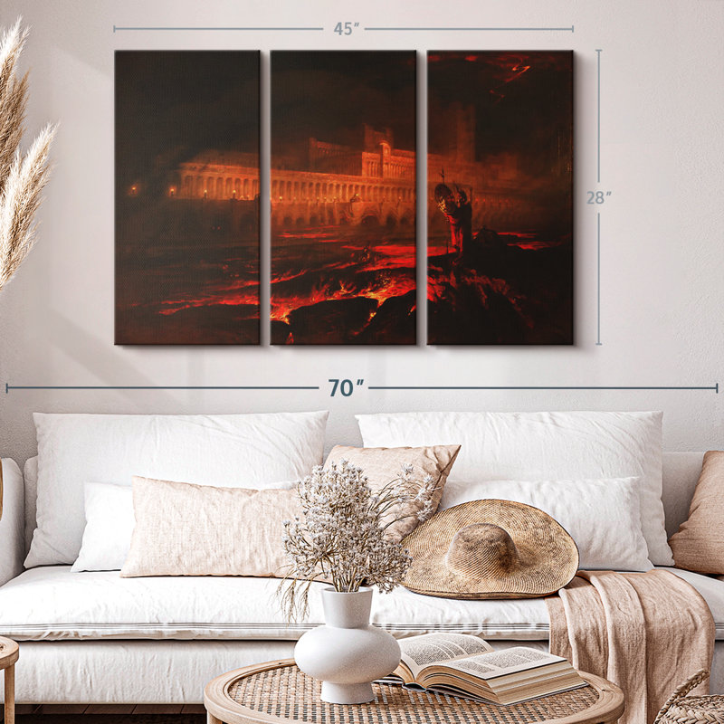 " Le Pandemonium ", 28" H x 45" W