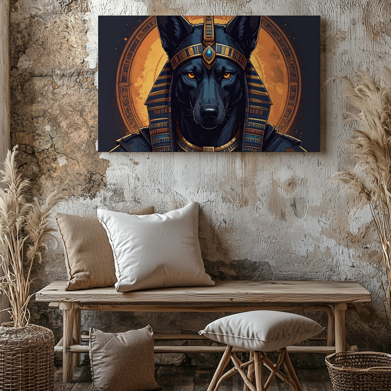 Toile Anubis Guardian Canvasmodern, H 9 po x l 12 po