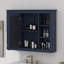 Armoire à pharmacie murale avec miroir et 6 tablettes ouvertes-118474805