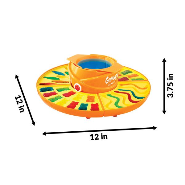 NEW Nostalgia Electric Giant Candy Gummy Bear Maker Fish and Worm Molds!