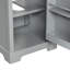 Meuble-lavabo moderne de 50 cm avec lavabo en céramique blanche et tablette de rangement. Vasque de 50 cm, tablette, porte à fermeture douce pour un design fonctionnel.