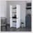 White 5-Shelf Kitchen Pantry With Double-Door Cabinets For Ample Storage And Modern Design