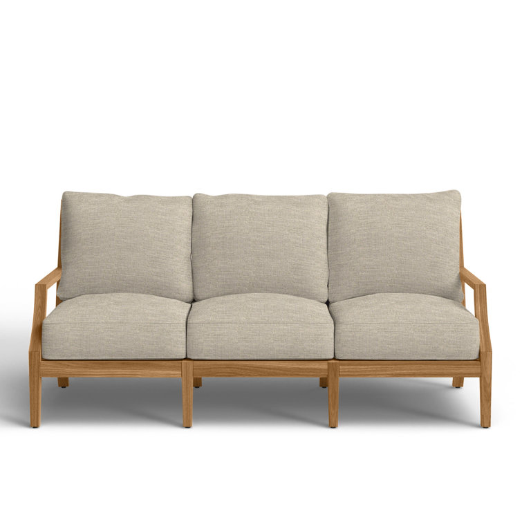 Haley Teak Outdoor Lattice Back Sofa