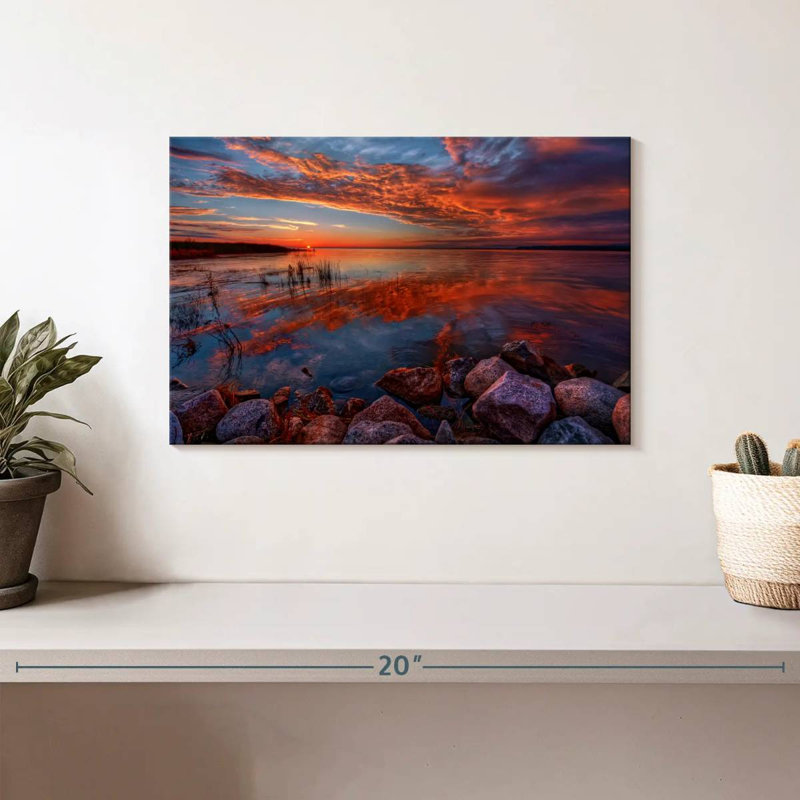 Alvord Rocky Shores Sunrise, H 8 po x l 12 po