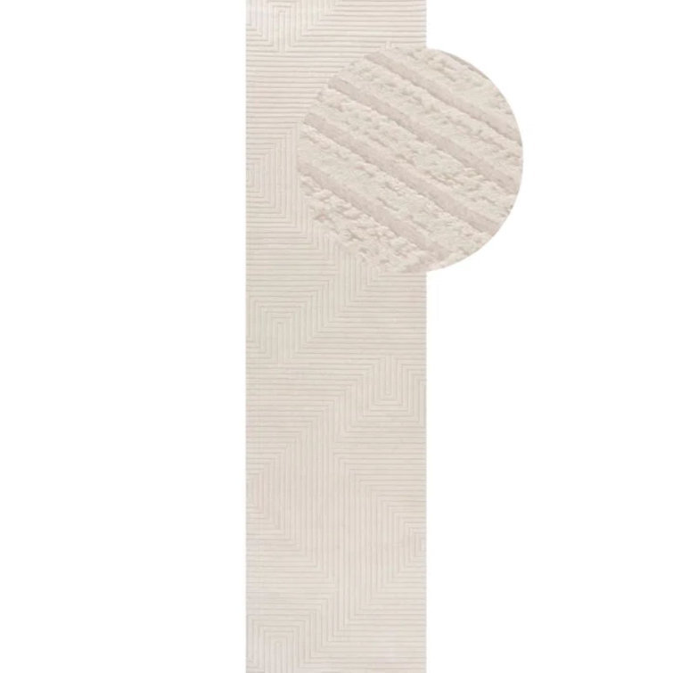 Carmel Modern Geometric Cream Area Rug