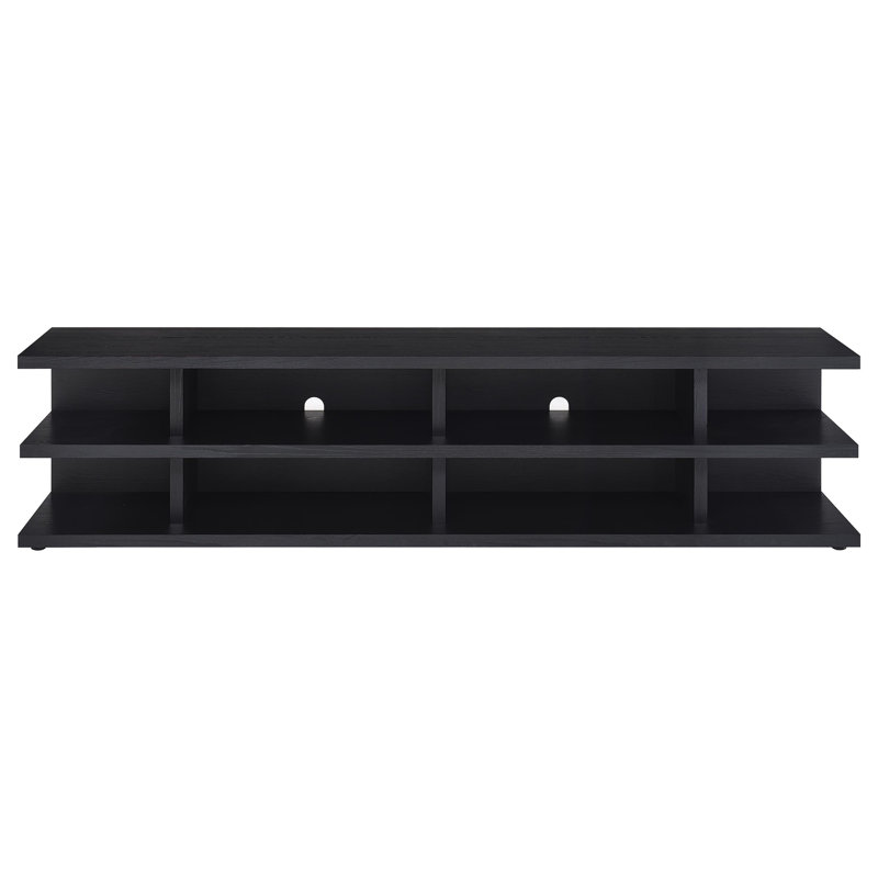 Meuble télé 78 pouces à 2 niveaux, Noir