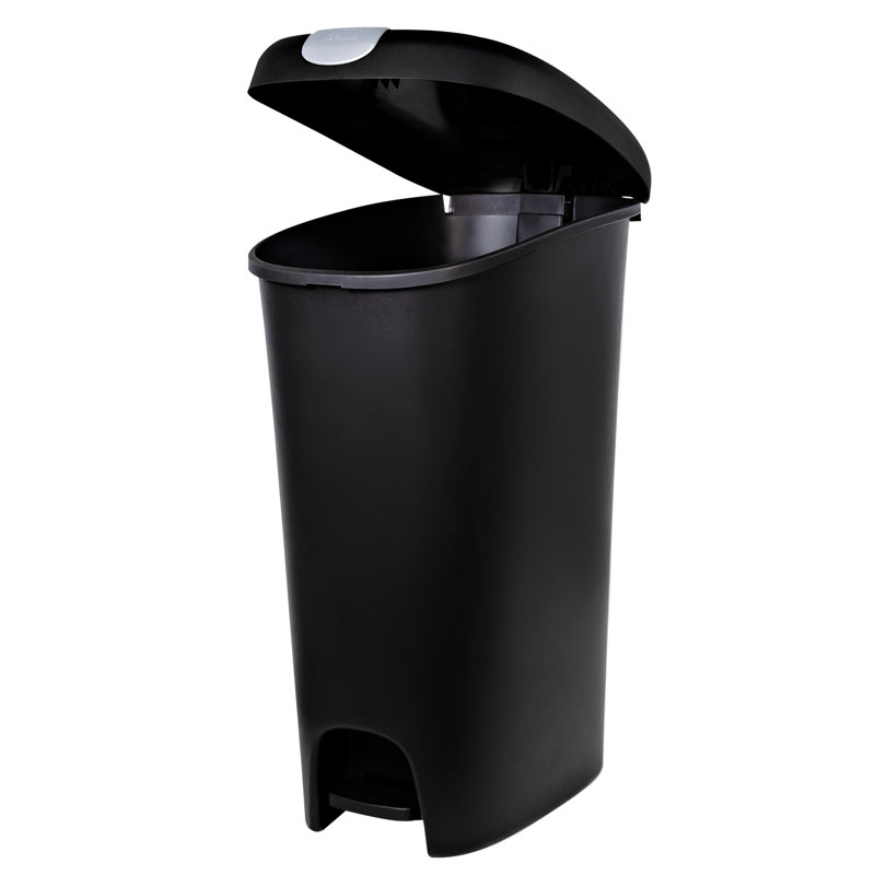 Poubelle à pédale en plastique (12 gallons)