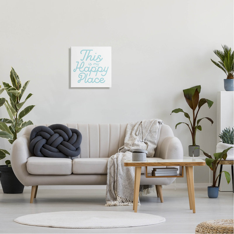 «Blue Happy Place», impression sur toile tendue, H 17 po x l 17 po x P 1,5 po