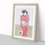 Lady Holding a Fan by Katsukawa Shunsho - Picture Frame Painting Print-55582297-55582299
