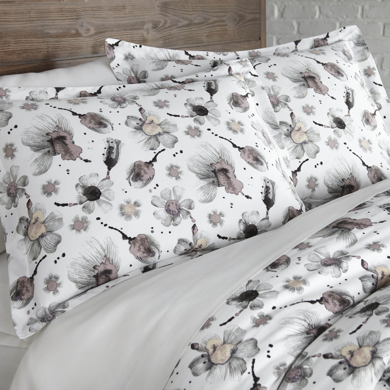 Grand Symphony Collection 300 Thread-Count Cotton Duvet Cover Set by Southshore Fine Linens, Gray