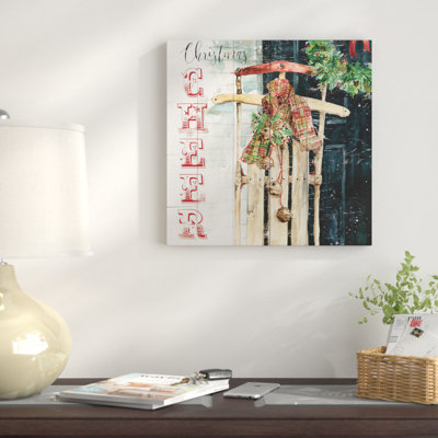 « christmas bravo du chariot », impression sur toile