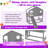 Twin Over Twin Solid Pine Wood House Bunk Bed With Slide And Storage Shelves-488071958
