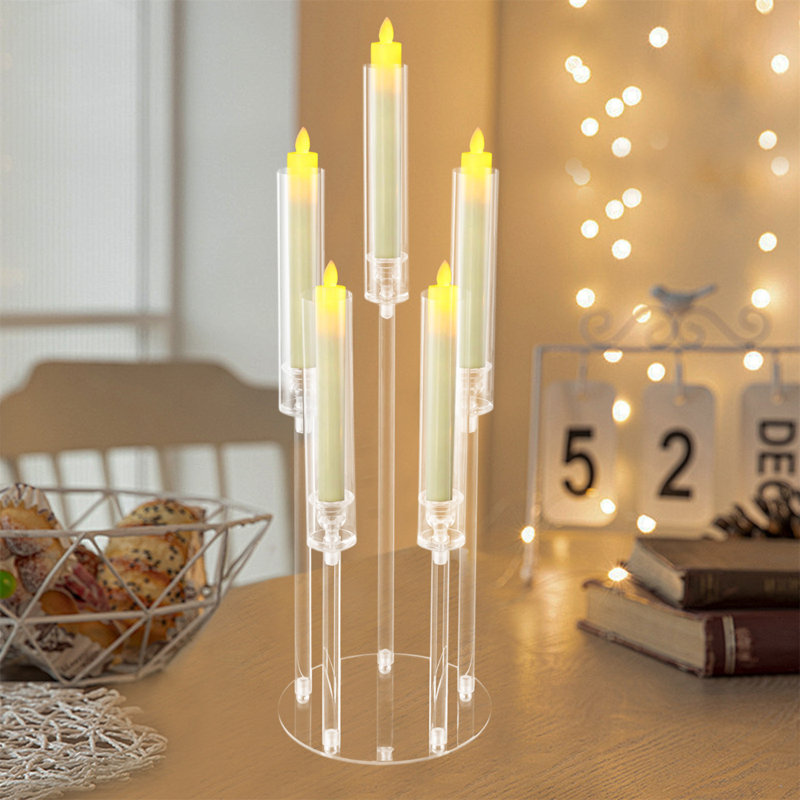 26.8'' H Acrylic Tabletop Candlestick