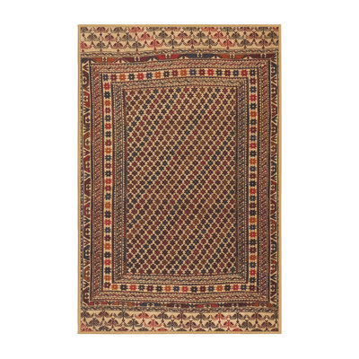 Tapis traditionnel brun / beige / rouge