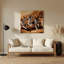 Chiens Basenji, art mural en métal brun-156870745