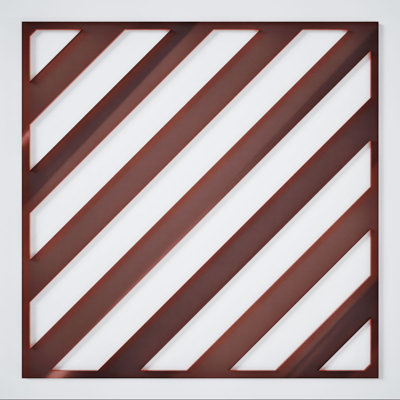 Rothwell Decorative Fretwork Acrylic Wall Panels, Medium, 15 3/8"W x 15 3/8"H x 1/8"T, Rose Gold Mirror
