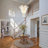 12 - Light Misty Glass Layered Chandelier
