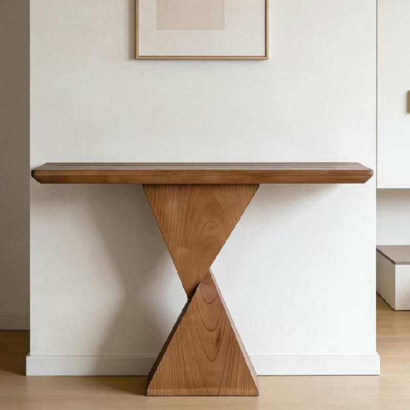 Console en bois massif de style français, H 33,4 po x l 47,2 po x P 15,7 po