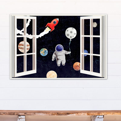 «Parramatta Astronaut In Space Window», art sur toile