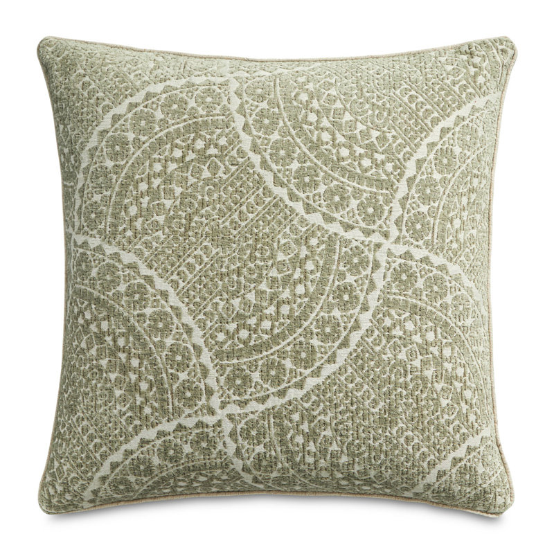 Prescot Geometric Feather Reversible Throw Pillow