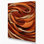 Paysage abstrait, art mural sur toile brune 14