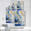 Série ABSTRACT CD III - Toile tendue avec châssis Premium - Prêt à être accroché-2115170600