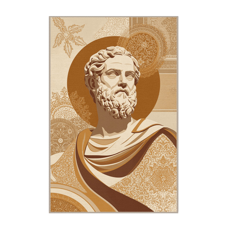 Tapis oriental classique beige lavable à la machine oscar Socrates, 4 x 2