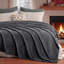 Couverture en flanelle brossée gris grand-116843126-116843132