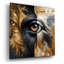 Art mural en verre épique «Eyebext» par Rey Klimt, 36 po x 36 po-117452876