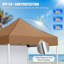 Auvents escamotables 5 pi x 5 pi avec un pare-soleil amovible-110365642