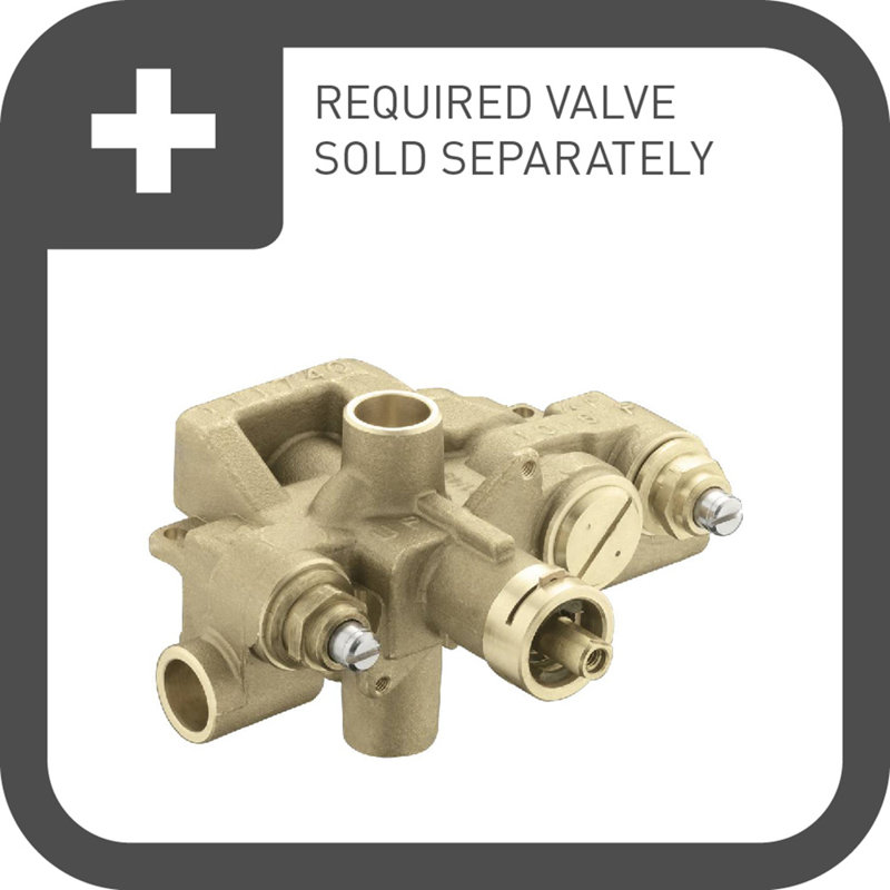 Garniture de valve Weymouth Moentrol seulement, Nickel brossé