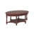 Traditional Oval Coffee Table with Storage